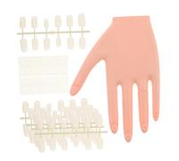 Mikikit 1juegos Mano De Práctica Para Uñas De Maniquí De Mano Flexible Para Entrenamiento De Uñas Acrílicas De Practicante Para Manicura Salones