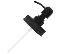 Mikikit 1pieza Cabezal Bomba Repuesto Inoxidable para Dispensador Jabón Líquido Tapa Mason Jar Negra Ergonómica Fácil Instalar Práctico Uso Baño Cocina