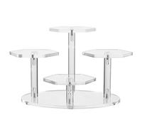 Mikikit 1Pieza Soporte de Visualización Acrílico de Joyas y Muñecas Expositor Transparente Escritorio Decorar y Organizar Hogar y Oficina