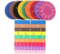 Mikikit 2 Conjunto Fracciones Magnéticas Círculos y Bandejas Enseñanza Matemáticas para Aula Apoyo Visual Cálculo Multiplicación