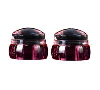 Mikikit 2 juegos Kit de Sellos para Uñas Rojos con Placas de Estampado Herramienta de Manicura para Nail Art Fácil y Diseño para Manicura y Pedicura