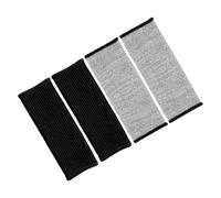 Mikikit 2 Pares Mangas Protectoras Anticorte para Antebrazo Resistentes Pinchazos y Mordeduras Ligeras y Flexibles para Jardinería Soldadura y Cocina Gris y Negro