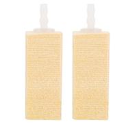 Mikikit 2 Piezas Burbujeador de Madera para Acuario Piedra Difusora Natural para Skimmer de Proteínas Filtro de Esponja Burbujas Finas Silenciosas para Acuarios Marinos Agua Dulce