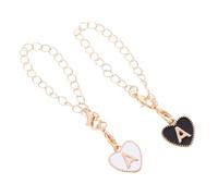Mikikit 2 Piezas Colgantes Decorativos de Metal Forma para Tazas Accesorios de Letras Charm de Diseño Único y Elegante