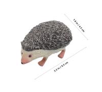 Mikikit 2 Piezas Figuras de Erizo Miniatura de PVC Adornos Pequeños para DIY Decoraciones de Animales Pequeños para Tartas y Jardines Fairy Realistas para Manualidades y Regalos Infantiles