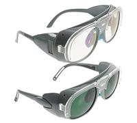 Mikikit 2 Piezas Gafas de Protección para Soldadura Lentes Doble para Electricidad Gas y Corte Protección Ocular Ligera y Duradera Gafas de Seguridad para Soldadores