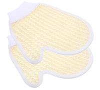 Mikikit 2 Piezas Guantes De Baño Exfoliantes Masaje De Ducha Guantes De Masaje Hogar Gruesos Flexibles Para Baño