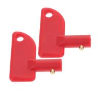 Mikikit 2 piezas Interruptor de Desconexión de Batería para Vehículos Manija de Emergencia para Corte de Energía Aislador de Batería para Coches y Camiones Protección Efectiva contra
