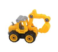 Mikikit 2 Piezas Juguetes de Ingeniería para Armar Vehículos Educativos de Plástico Seguro Colores Brillantes DIY para Excavadora y Bulldozer Desarrollo de Habilidades Prácticas y