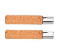 Mikikit 2 Piezas Mango de Cuchillo de Repuesto de Madera de Palo de Rosa Diseño Ergonómico y Acabado Pulido a Mano para Cocina y Accesorios de Corte
