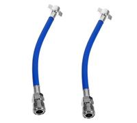 Mikikit 2 Piezas Manguera de Aire Resistente para Camiones y Remolques Tubo PU con Aleación de Zinc Dispositivo Antileak para Transmisión Segura Compatible con Tractores y Vehículos