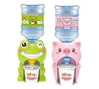 Mikikit 2 Piezas Mini de Agua Juguete Educativo de Fuente de Agua de Cerdito y Bebiendo y Fomentar Hábitos