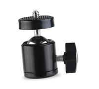 Mikikit 2 Piezas Mini Trípode con Cabeza Esférica para Cámara Tornillo Carga hasta Compacto y Portátil Base de Paquete de Unidades Color Negro Plástico y Metal