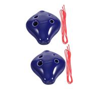 Mikikit 2 piezas Ocarina de Cerámica C de Instrumento Musical Ligero y para y Sesiones Grupo de Limpiar y Mantener