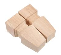 Mikikit 2 Piezas Patas de Muebles de Madera Maciza 15X7 CM, 2 Unidades, Patas Resistentes para Sofá y Gabinete, Base Antideslizante, Compatibles Muebles de Dormitorio y Sala de Estar