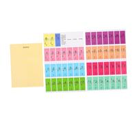 Mikikit 2 piezas Pegatinas de Introducción para Piano Etiquetas para Teclados Electrónicos Adhesivos Prácticos para Aprendices Sin para Clases de