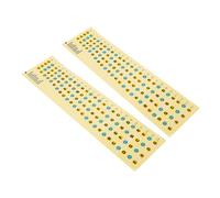 Mikikit 2 piezas Pegatinas para Accesorio de Práctica Profesional Escala para Diapasón Adhesivas Restante Herramienta Auxiliar para Principiantes