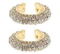 Mikikit 2 piezas Pendientes Ear Cuff para Mujer Joyería de Oreja Sin Perforar Diseño Chic Aleación de Zinc Accesorios de Moda para Ocasión