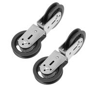 Mikikit 2 Piezas Polea Doble Giratoria Silenciosa para Entrenamiento Sistema de Poleas para Levantamiento de Pesas Accesorio de Gimnasio Casa Compatible con Equipos de Fitness y Bricolaje