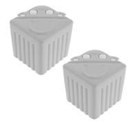 Mikikit 2 Piezas Protector de Esquinas para Ventanas Aluminio Silicona Suave Anticolisión Resistente al Clima para Hogar