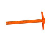 Mikikit 2 piezas Regla T Plástico Naranja Doble Precisa para Dibujo Arquitectura y Uso Escolar Profesional
