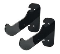 Mikikit 2 Piezas Soporte Acrílico para Esterilla de Yoga Montaje Pared Resistente y Duradero Diseño Práctico para Almacenamiento de Esterillas y Accesorios Fitness Color Negro para