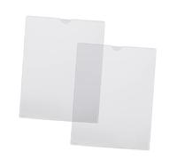 Mikikit 2 piezas Soporte de Etiquetas de Acrílico Transparente para Exhibición y Organización de Imágenes Pared Práctico y de Usar