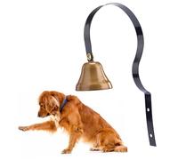 Mikikit 2 Piezas Timbres para Puerta de Perros de Metal Entrenamiento de Hábitos Unidades Negro y Blanco Comunicación Efectiva y Fácil Uso Casa