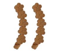 Mikikit 2 Pinzas Pelo Tipo Banana, Pinzas de Pelo para Cabello Grueso y Fino, Pc, Color Coffee, Estilo Retro, para Coletas y Peinados Parte Trasera Cabeza