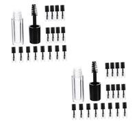 Mikikit 2 Series Botellas De Rímel Vacías Reutilizables Para Aceite De Crecimiento De Pestañas Tubos De Mascara Transparentes Para Y De Maquillaje 20 Piezas*2