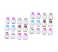 Mikikit 2 Series Jarrón Pequeño De Resina Simulada Floral Jarrón En Miniatura Casa Pequeña Juguetes Decoración De La Casa De Muñecas Casa De Muñecas Flor Botella Decoración 12 Piezas*2