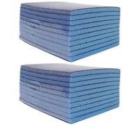 Mikikit 20 Esponjas de Esmeril para Cocina, Esponja Exfoliante Azul, Absorción Fuerte y Secado Rápido, Adecuado para Limpiar Utensilios y Sartenes Color Aleatorio