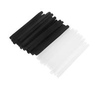 Mikikit 20 Pares de Fundas Antideslizantes de Silicona para Patillas de Gafas Cómodas y Elásticas Tamaños Aplicables Colores Negro y Blanco Accesorios para Asegurar Gafas Uso Diario