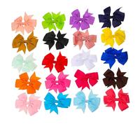 Mikikit 20 Piezas Lazos Pelo para Niñas Accesorios para Niñas Pequeñas de Lazos Pelo Obsequio para Fiesta Color Aleatorio