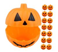 Mikikit 20 Piezas Mini Cajas de Calabaza de Plástico para con Apertura Portátiles y Multifuncionales para Halloween y Fiestas Infantiles