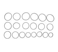 Mikikit 20 piezas Unidades Cinturones Planos de Goma para Reparación de Grabadoras Correas de Transmisión Duraderas para Reproductores de Casetes Dvd y Reproductores Portátiles Repuestos