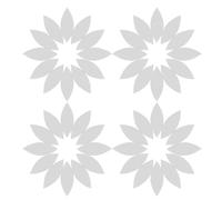 Mikikit 200 Piezas Adhesivo de Espejo de Mosaico Forma de Flor de Mini Espejo Autoadhesivo de Vidrio para Decoraciones de Pared de Puerta Proyectos de Bricolaje