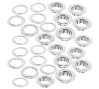 Mikikit 200 Piezas Kit de Ojales para Reparación Sujetadores de Ojal de Hierro Redondos Plata 12mm para Tiendas de Campaña y Telas, Bricolaje