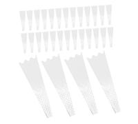 Mikikit 200 Piezas Transparent Flower Bouquet Packaging Bags With Star Pattern Single Flower Sleeves For Roses Tulips Lilies Water Absorbent Design For Weddings Valentine's Day Mother's