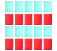 Mikikit 20piezas Filtros de Enseñanza de PVC Transparente Láminas de Plástico Tintadas para Corrección de Luz Filtro de Gel para Iluminación Fiestas y Estudio