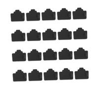 Mikikit 20piezas Tapón Antipolvo para Tapas Protectoras de Interfaz Cubiertas de Puerto LAN Tapas de Interfaz para Enrutador Cubierta Protectora Bloqueador de Puerto LAN