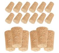 Mikikit 20piezas Unidades Tapones de Corcho Reutilizables para Botellas de Vino Tinto y Vidrio Sellado Hermético para Conservación Prolongada Accesorios para Vino Duraderos y Prácticos