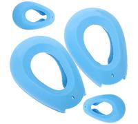 Mikikit 2Pares Cubiertas de Oído Teñir Protección Silicona Orejeras Transparentes Protección Lavado y Actividades