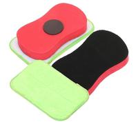 Mikikit 2piezas Borrador Magnético de Microfibra Reutilizable para Pizarra de Escritura Tiza Lavable Paquete de Unidades Cómodo y Fácil Almacenamiento para Oficina y Aula Color Aleatorio