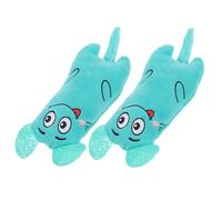 Mikikit 2piezas Juguetes De Morder para Gatos De Catnip De Felpa De Interactivos y Aromáticos Diseño De Ratón Adorable para La Soledad De Tus Mascotas