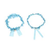 Mikikit 2piezas Noche De Ensueño Leguza De Negra Día Boda De Anillo De Pierna De Liga De Novia Novia Conjunto De Cinturones De Boda Decorativo