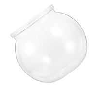 Mikikit 2Piezas Pecera Redonda Inastillable Transparente para Acuario Decoración de Oficina y de de Limpiar y Mantener para Peces Pequeños y Abalorios