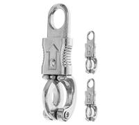 Mikikit 3 Ganchos de Pánico para Arnés de Caballo de Aleación de Zinc, Gancho de Cierre a Presión Metálico, Clip para Colgar Cuerdas, Uso Ecuestre y Equipamiento para Deportes al Aire