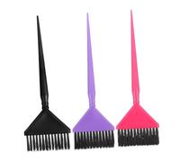 Mikikit 3 piezas Cepillos para Teñir Cabello Herramientas de Coloración Profesional para Salón y Brochas de Aplicación y Flexibles para y Acondicionador para Tipos de Color Aleatorio