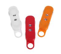 Mikikit 3 Piezas Contador Manual para Tejer de Plástico Portátil Estilo Barril, Adecuado para Proyectos Aumentos, Disminuciones y Patrones Repetitivos Complejos